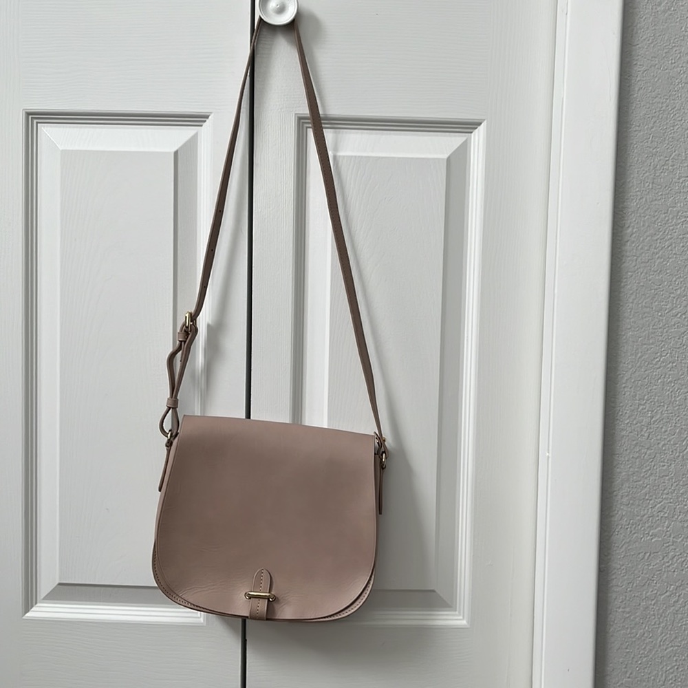 Blush Leather Clara Bag